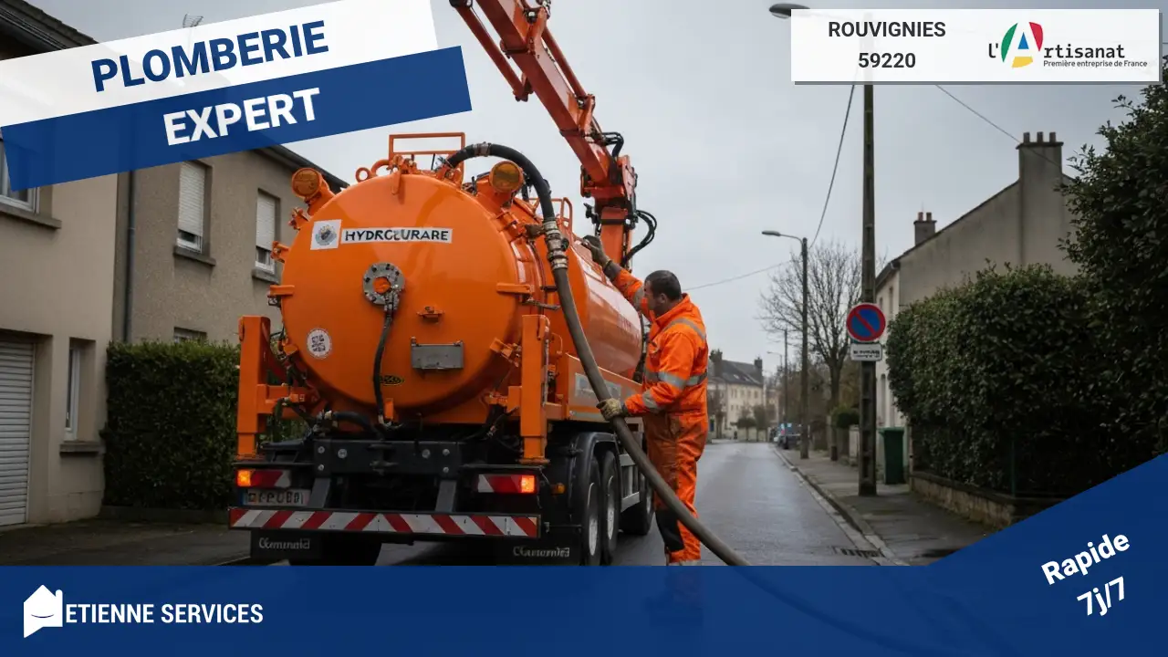 Experts certifiés en débouchage par camion hydrocureur haute pression à Rouvignies