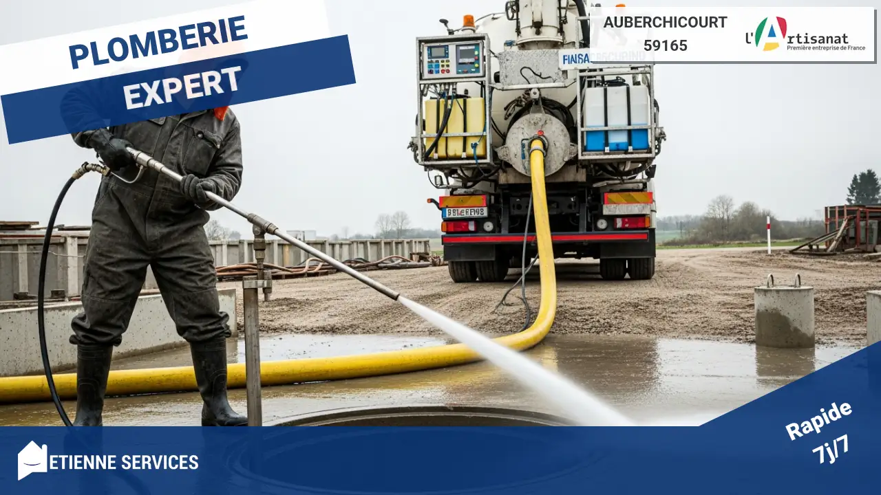 Experts certifiés en débouchage par camion hydrocureur haute pression à Auberchicourt