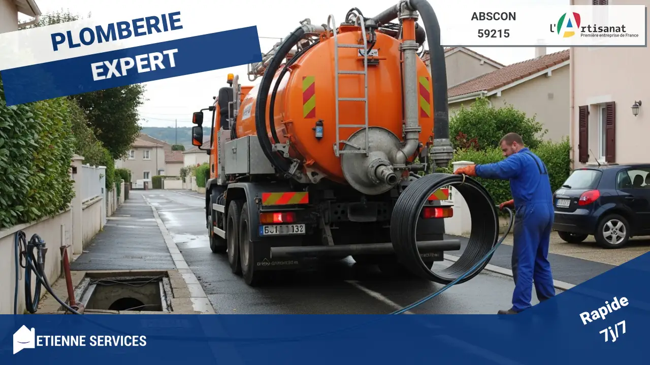 Spécialistes du débouchage par hydrocurage haute pression à Abscon