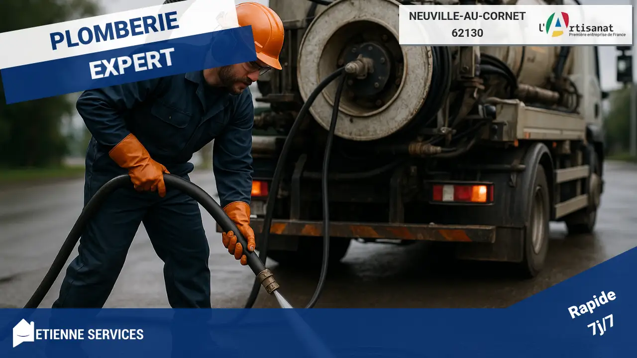 Débouchage par camion hydrocureur : la solution haute pression à Neuville-au-Cornet