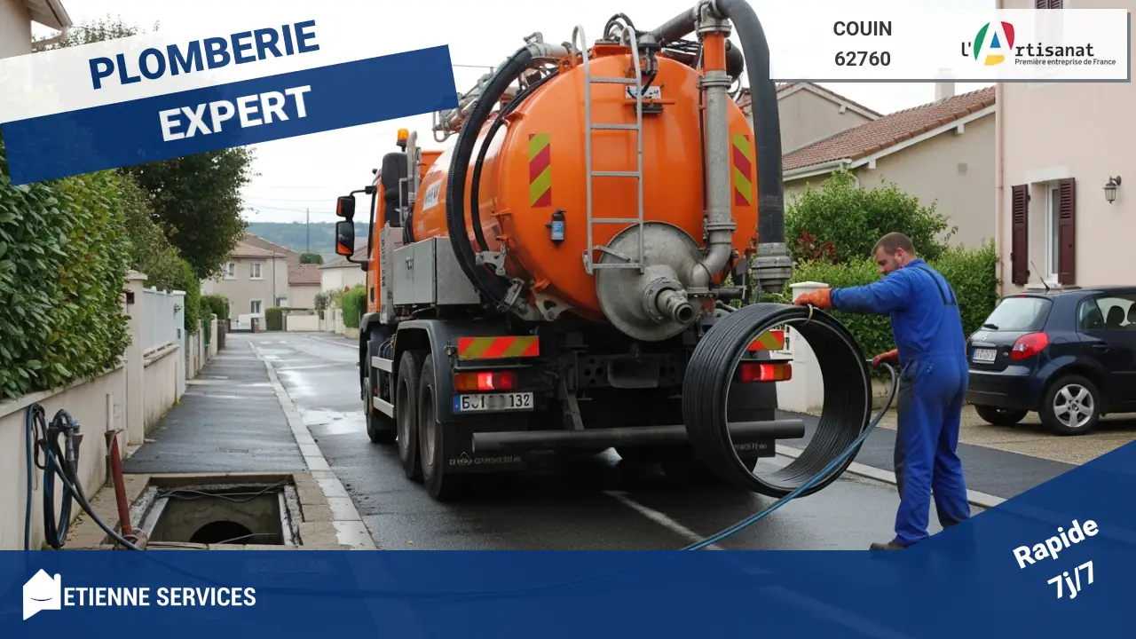 Experts certifiés en débouchage par camion hydrocureur à Couin