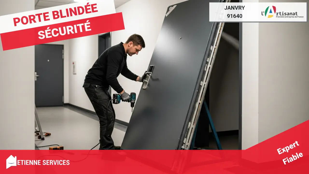 Intervention spécialisée pour l'installation de votre porte blindée