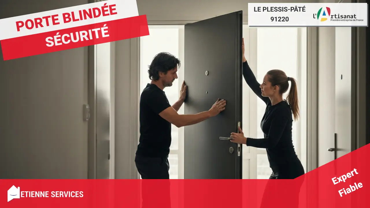 Intervention spécialisée pour l'installation de porte blindée