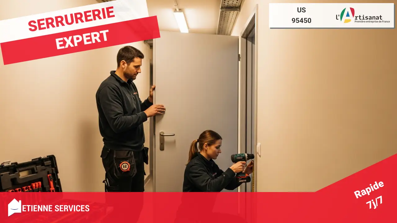 Pose de porte de service par nos artisans dépanneurs à Us