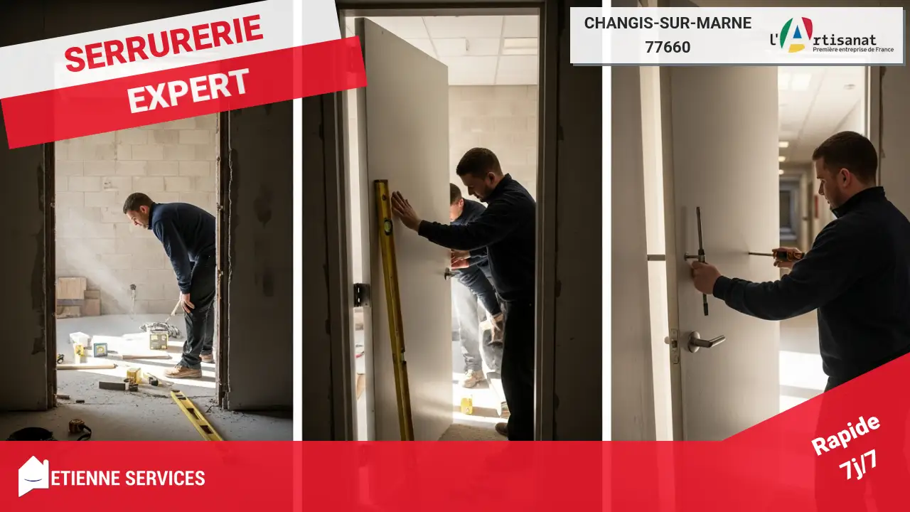 Pose de porte de service : La solution fonctionnelle par nos experts