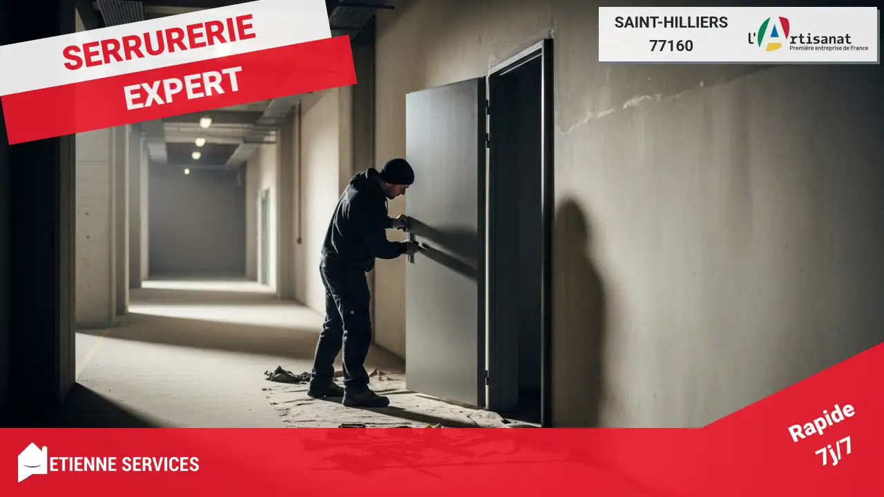 Intervention spécialisée pour la pose de porte de service à Saint-Hilliers