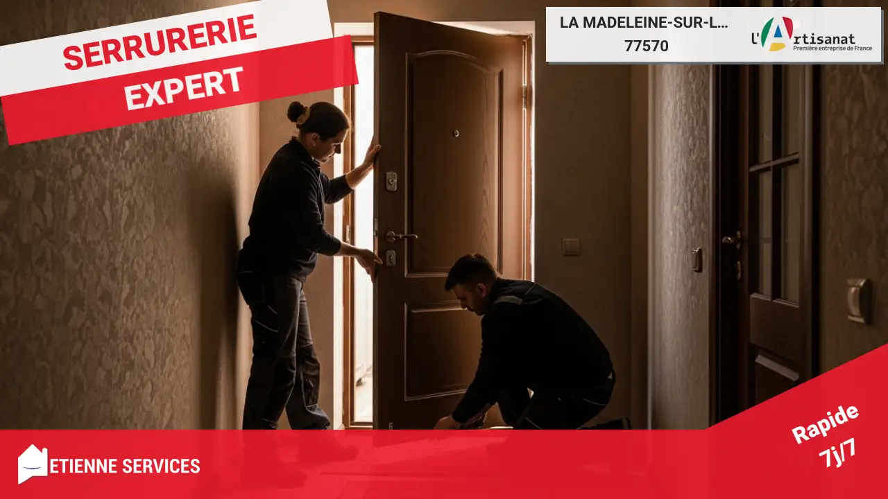 Intervention spécialisée pour l'installation de porte d'entrée