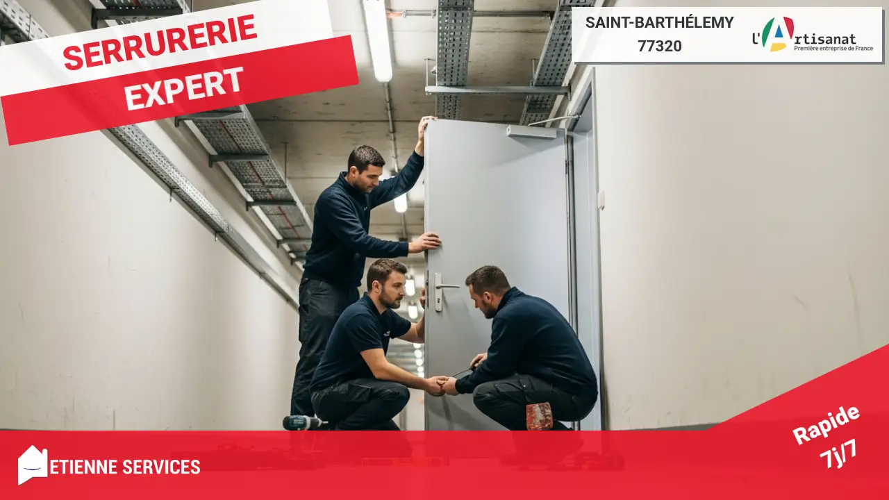 Intervention pour la pose de votre porte de service