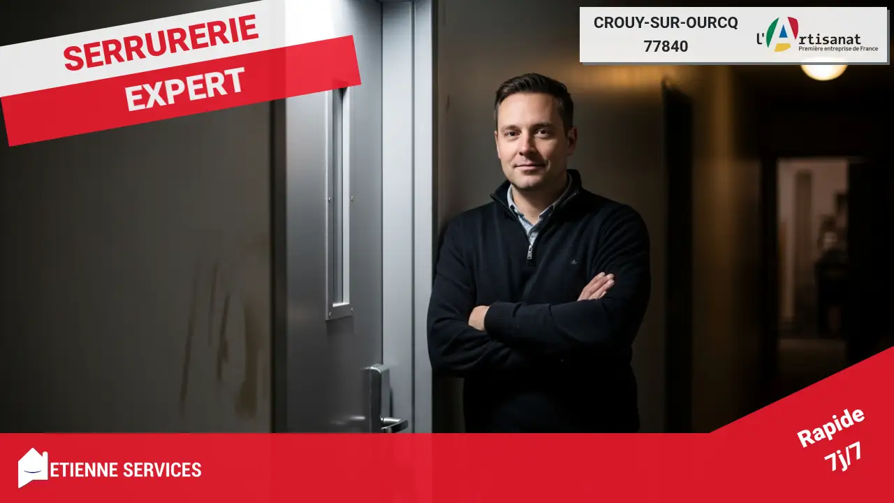 Pose de porte de service par nos installateurs à Crouy-sur-Ourcq