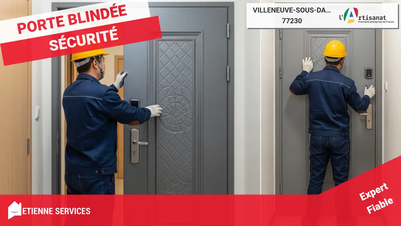 Intervention spécialisée pour l'installation de porte blindée A2P
