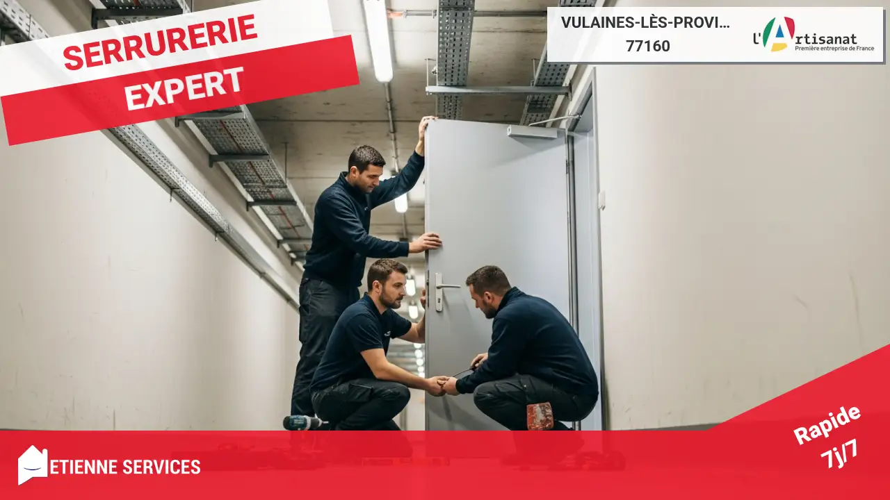 Installation de porte de service pour une protection optimale des accès secondaires