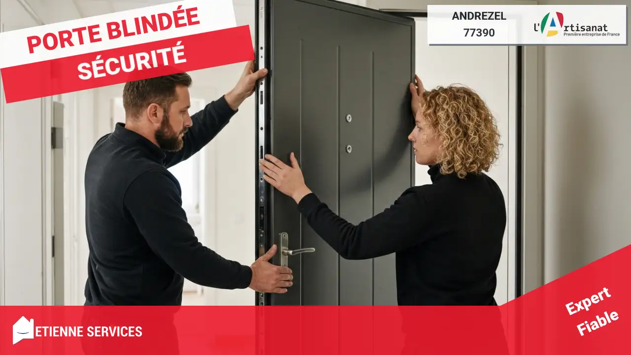 Experts certifiés pour l'installation de porte blindée à Andrezel