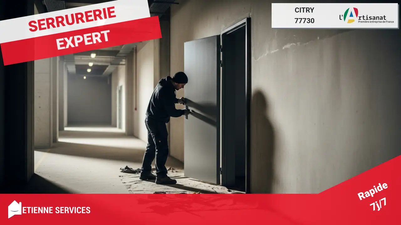 Pose de porte de service par nos installateurs qualifiés