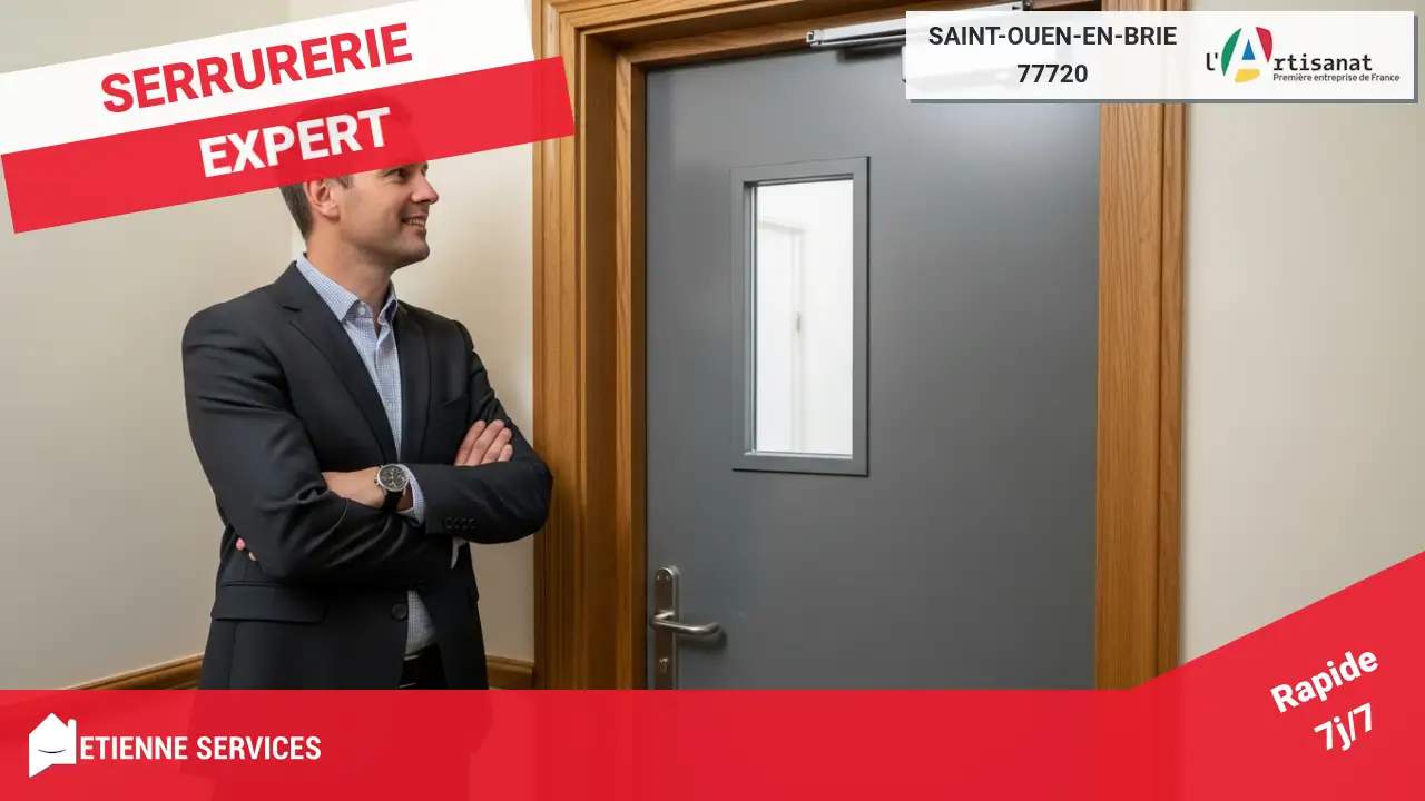Pose de porte de service par des installateurs rigoureux